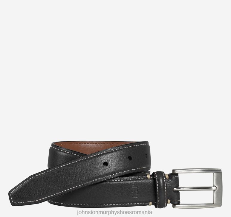 negru 6FF4F1433 băiat Johnston  Murphy curea cu cusătură superioară băieți accesorii