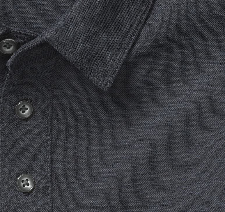 negru 6FF4F417 bărbați Johnston  Murphy polo vintage slub îmbrăcăminte