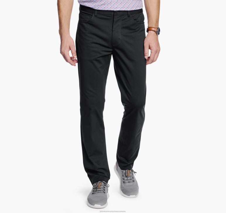 negru 6FF4F472 bărbați Johnston  Murphy pantaloni xc4 performance cu cinci buzunare îmbrăcăminte