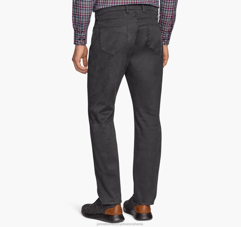 negru 6FF4F560 bărbați Johnston  Murphy pantaloni cu cinci buzunare îmbrăcăminte