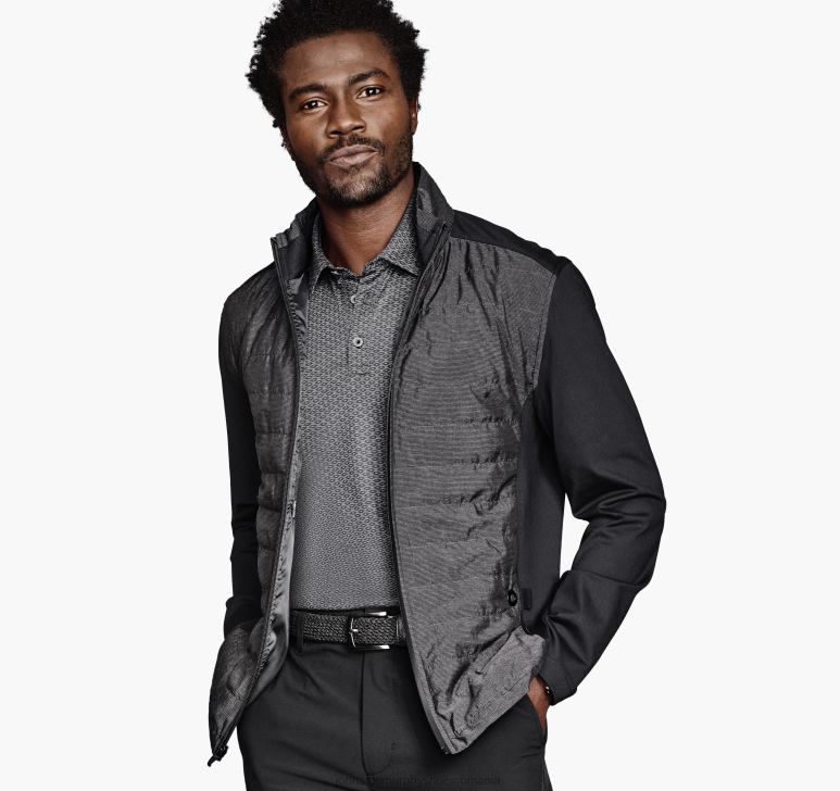 negru 6FF4F816 bărbați Johnston  Murphy jachetă matlasată în față xc4 performance îmbrăcăminte