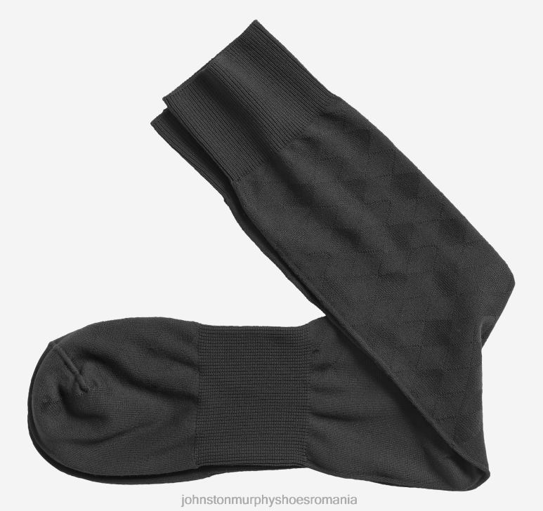 negru 6FF4F917 bărbați Johnston  Murphy șosete din microfibră tonal argyle accesorii