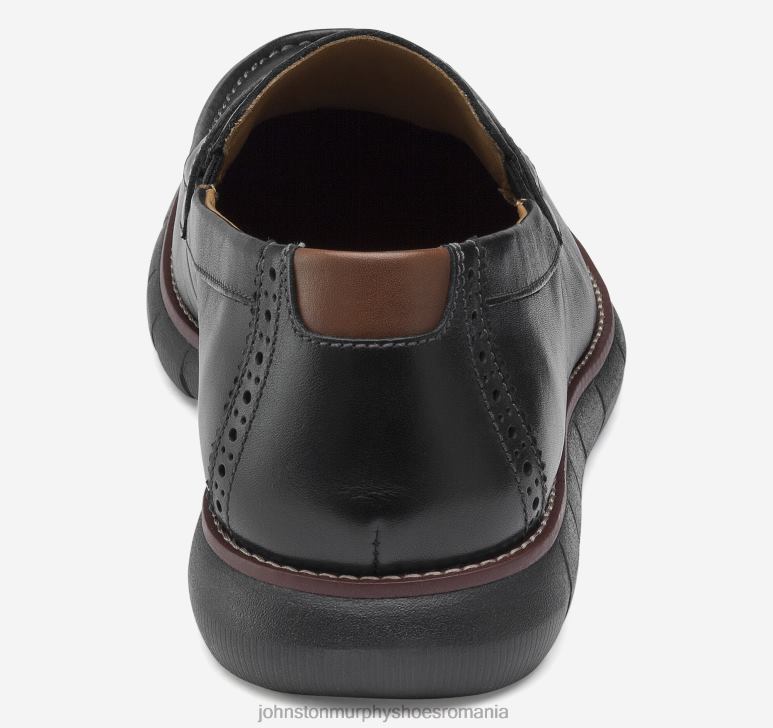 negru full grain/talpă neagră 6FF4F154 bărbați Johnston  Murphy holden penny pantofi