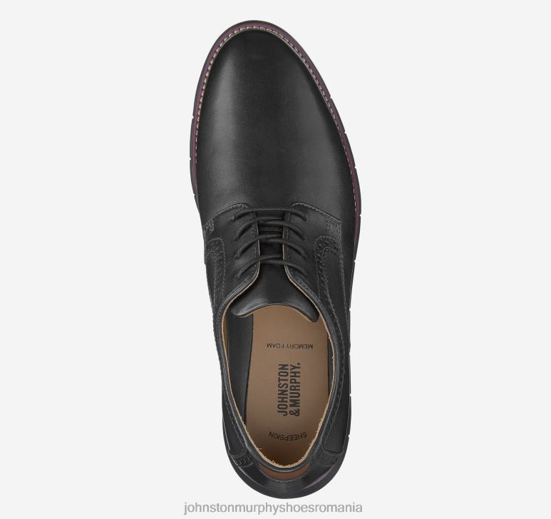 negru full grain/talpă neagră 6FF4F171 bărbați Johnston  Murphy holden deget simplu pantofi