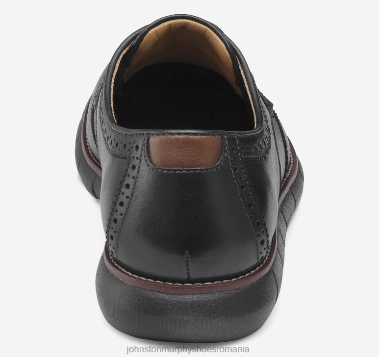 negru full grain/talpă neagră 6FF4F291 bărbați Johnston  Murphy holden vârful aripii pantofi