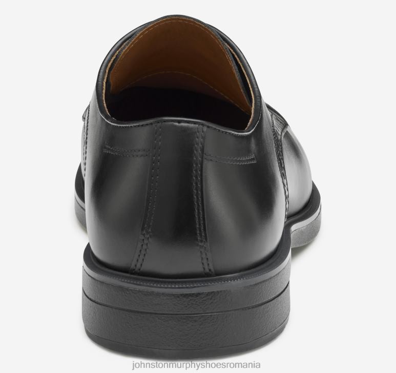 negru neted cu bob plin 6FF4F219 bărbați Johnston  Murphy ronan cap toe pantofi
