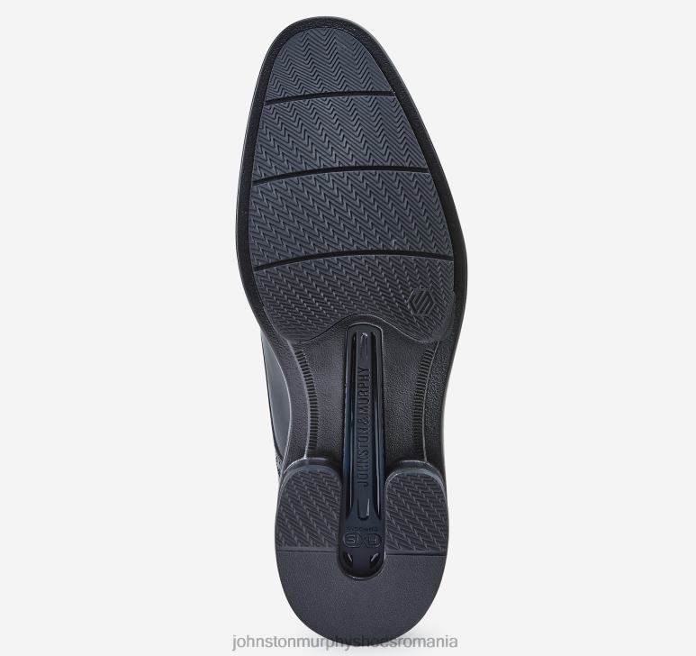 negru neted cu bob plin 6FF4F219 bărbați Johnston  Murphy ronan cap toe pantofi