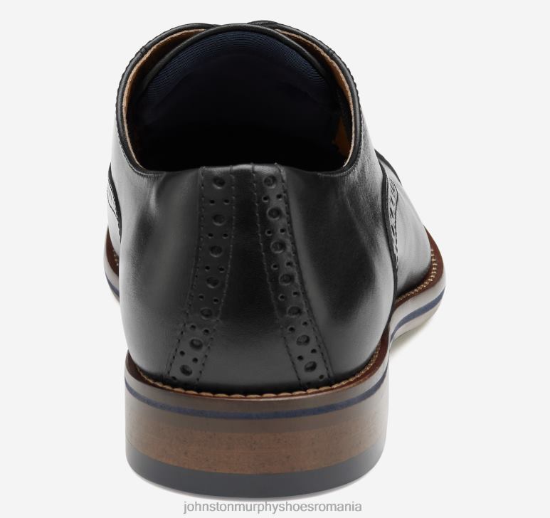negru plin de cereale 6FF4F120 bărbați Johnston  Murphy conard 20 cap toe pantofi
