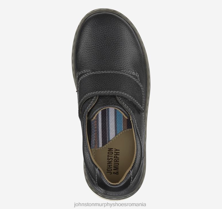 negru plin de cereale 6FF4F1318 băiat Johnston  Murphy copilul mic mcguffey slip-on pantofi