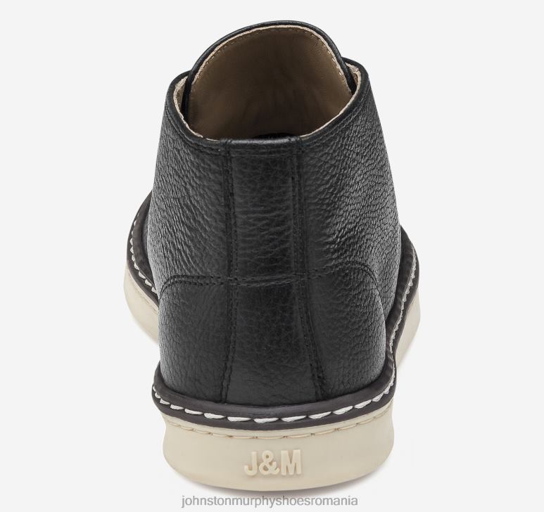 negru plin de cereale 6FF4F1331 băiat Johnston  Murphy copilul mare mcguffey chukka pantofi