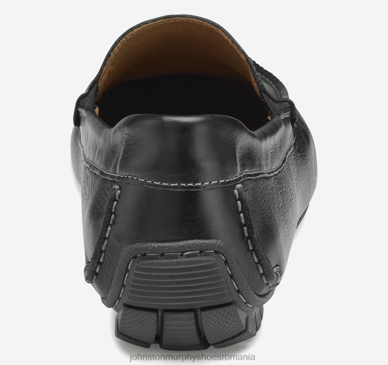 negru plin de cereale 6FF4F153 bărbați Johnston  Murphy cort venetian pantofi