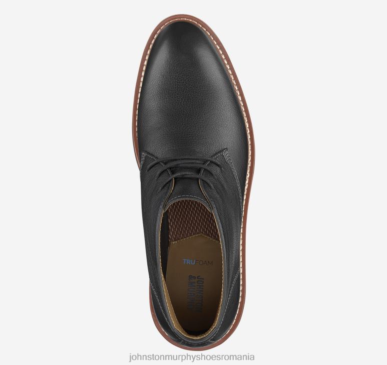 negru plin de cereale 6FF4F188 bărbați Johnston  Murphy upton chukka pantofi