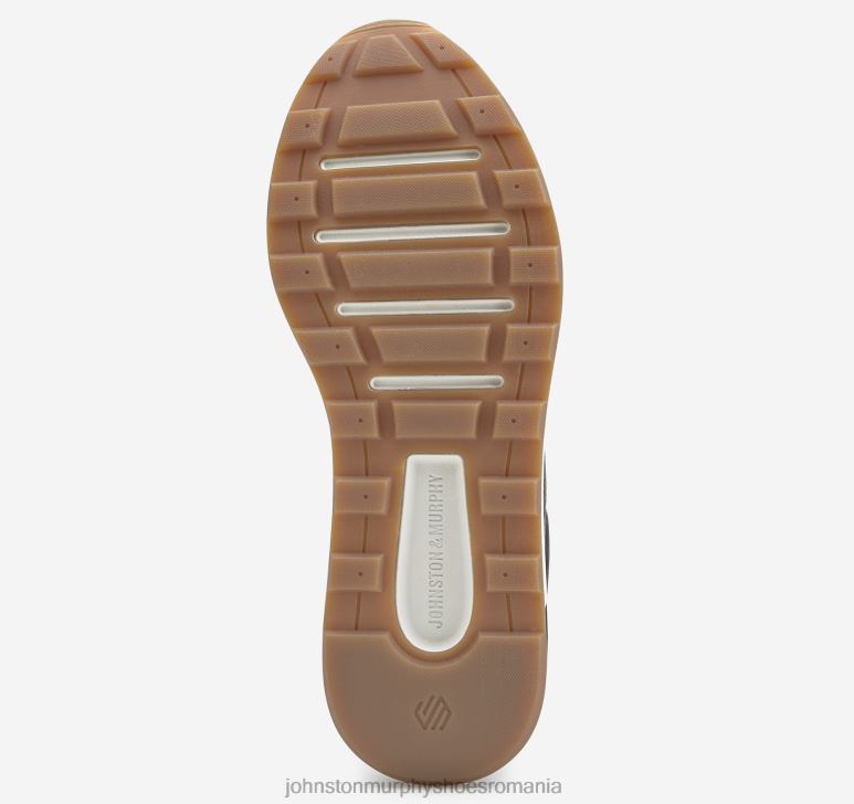 negru plin de cereale 6FF4F207 bărbați Johnston  Murphy kinnon perfed jogger pantofi