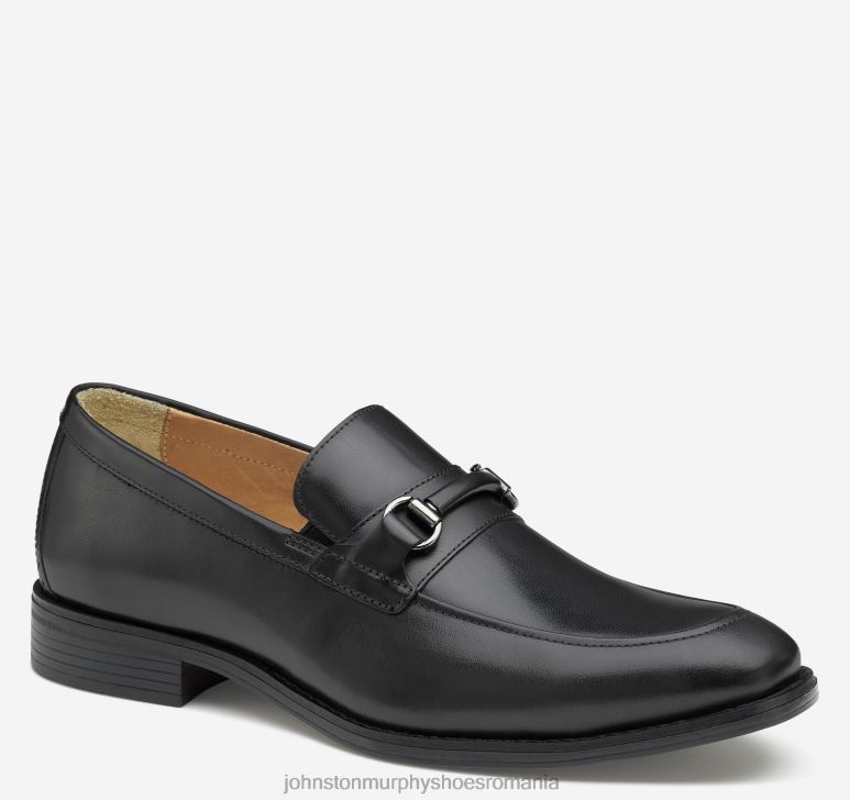 negru plin de cereale 6FF4F220 bărbați Johnston  Murphy lewis bit pantofi