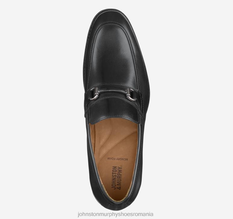 negru plin de cereale 6FF4F220 bărbați Johnston  Murphy lewis bit pantofi