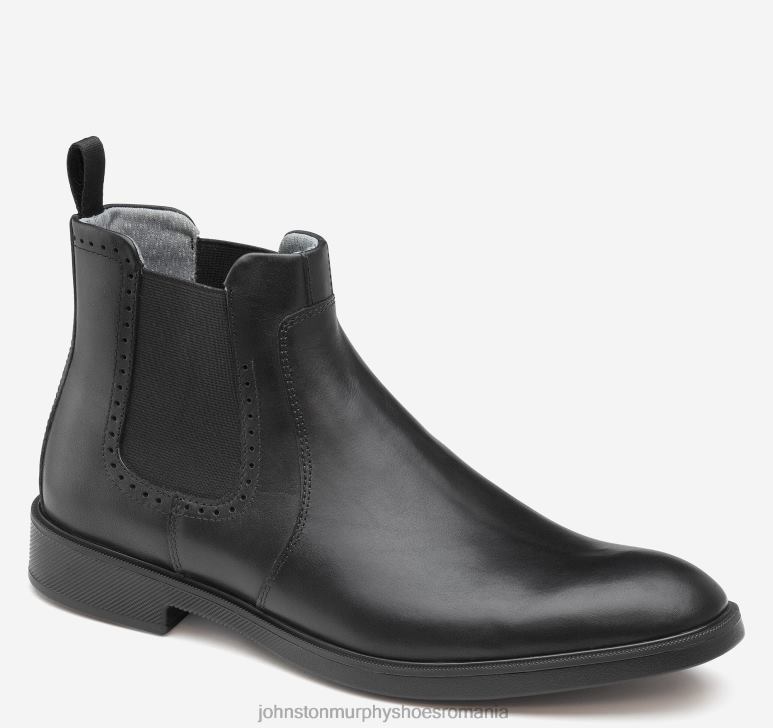 negru plin de cereale 6FF4F276 bărbați Johnston  Murphy xc4 maddox chelsea boot pantofi