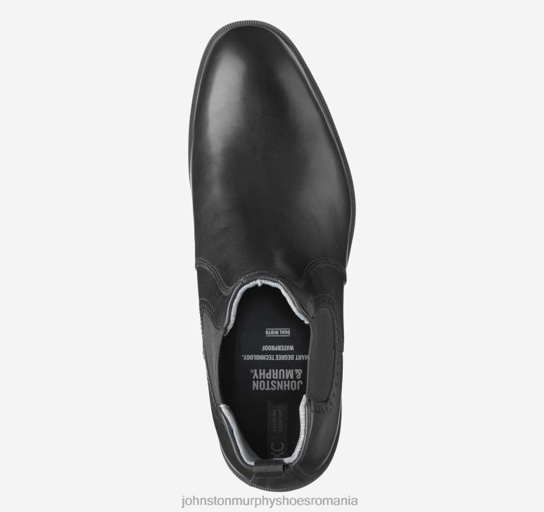 negru plin de cereale 6FF4F276 bărbați Johnston  Murphy xc4 maddox chelsea boot pantofi