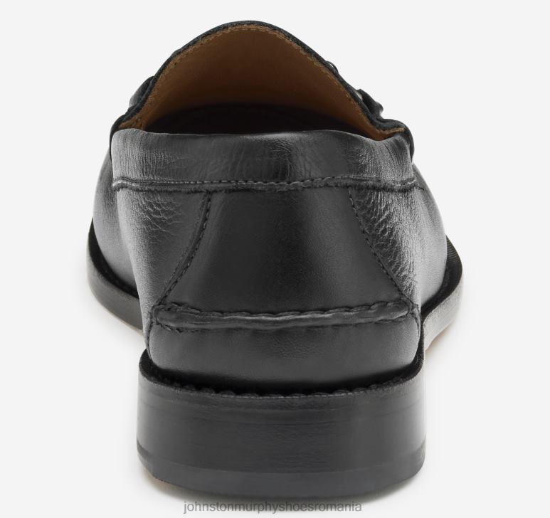 negru plin de cereale 6FF4F312 bărbați Johnston  Murphy halstead bit pantofi