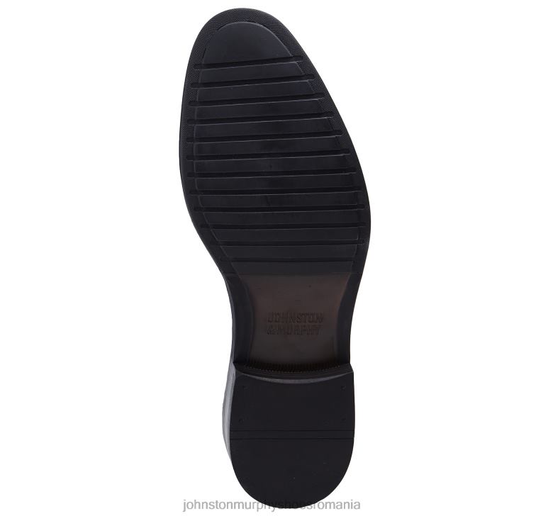 negru plin de cereale 6FF4F325 bărbați Johnston  Murphy henrick degetul simplu pantofi