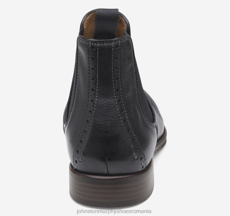 negru plin de cereale 6FF4F346 bărbați Johnston  Murphy henrick chelsea boot pantofi