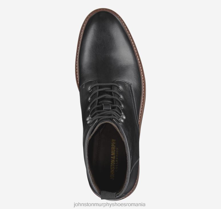 negru plin de cereale 6FF4F363 bărbați Johnston  Murphy cizme welch cu vârf simplu pantofi