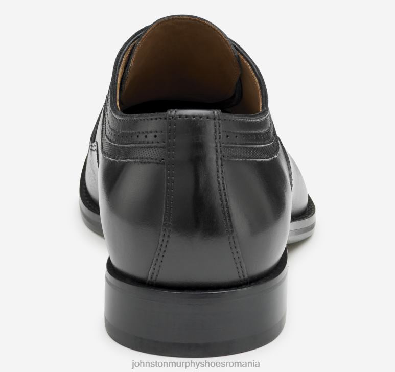 negru plin de cereale 6FF4F56 bărbați Johnston  Murphy danridge cap toe pantofi