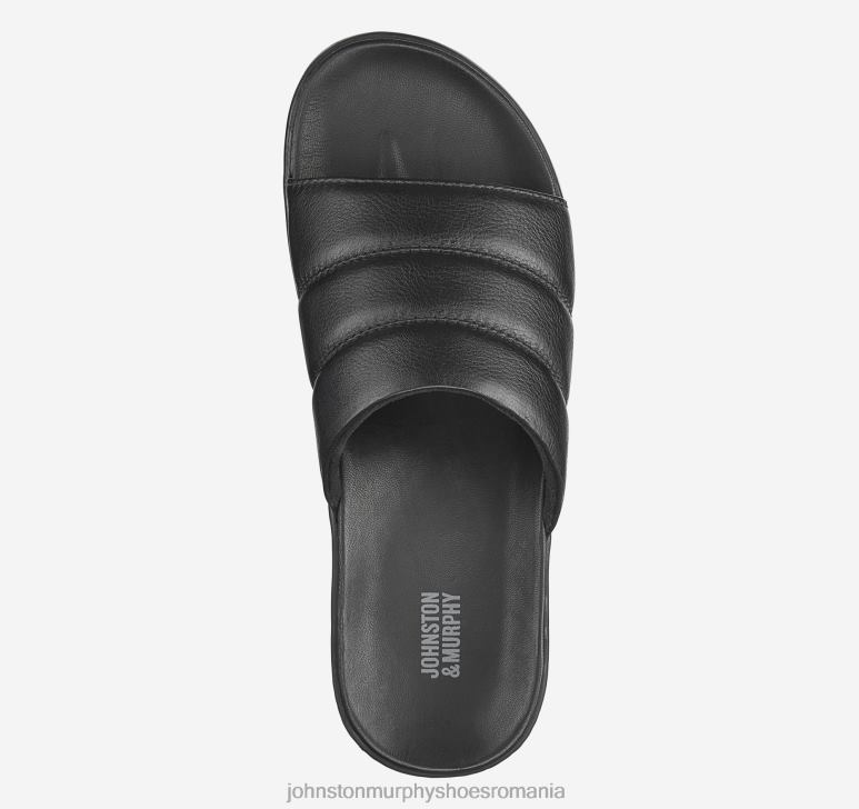 negru plin de cereale 6FF4F86 bărbați Johnston  Murphy branson slide pantofi