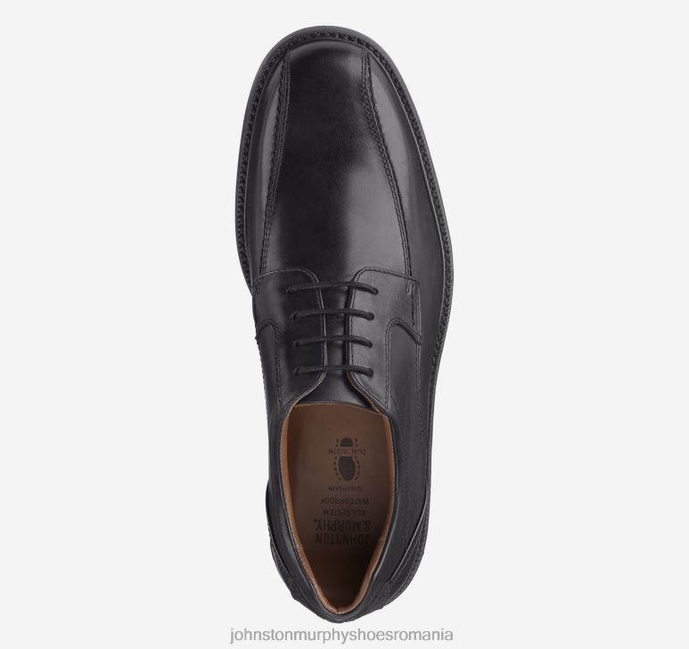 negru rezistent la apa full grain 6FF4F70 bărbați Johnston  Murphy xc4 stanton run-off pantofi