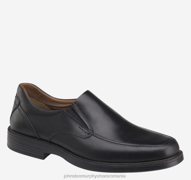 negru rezistent la apa full grain 6FF4F87 bărbați Johnston  Murphy xc4 stanton moc venetian pantofi