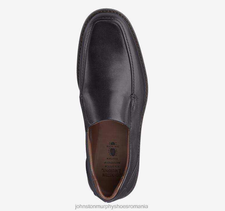 negru rezistent la apa full grain 6FF4F87 bărbați Johnston  Murphy xc4 stanton moc venetian pantofi
