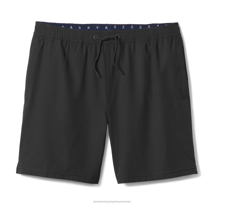 negru solid 6FF4F519 bărbați Johnston  Murphy pantaloni scurți de baie îmbrăcăminte