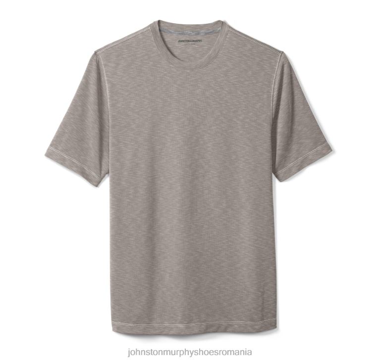 nisip 6FF4F749 bărbați Johnston  Murphy tricou vintage cu decolteu slub îmbrăcăminte