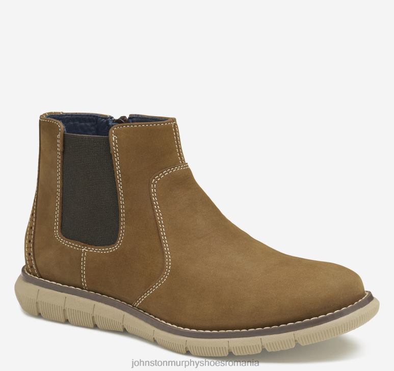 nubuc maro uns cu ulei 6FF4F1326 băiat Johnston  Murphy copil mare Holden Chelsea Boot pantofi