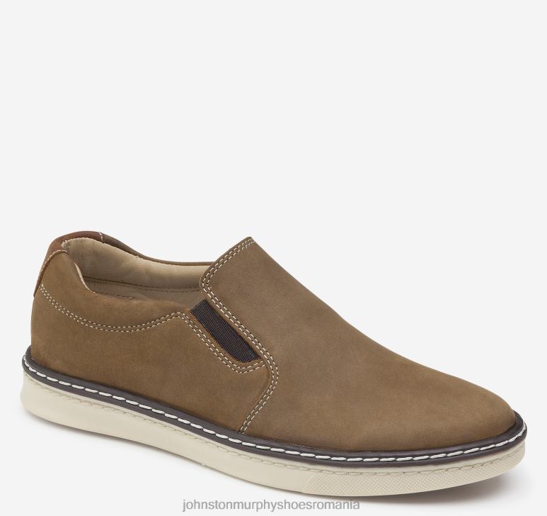 nubuc maro uns cu ulei 6FF4F1335 băiat Johnston  Murphy copil mare mcguffey slip-on pantofi