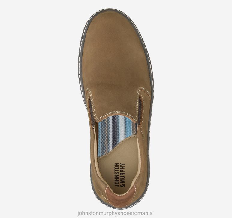 nubuc maro uns cu ulei 6FF4F1335 băiat Johnston  Murphy copil mare mcguffey slip-on pantofi