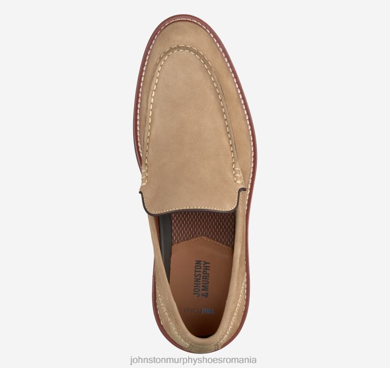 nubuc nisip 6FF4F68 bărbați Johnston  Murphy upton venetian pantofi