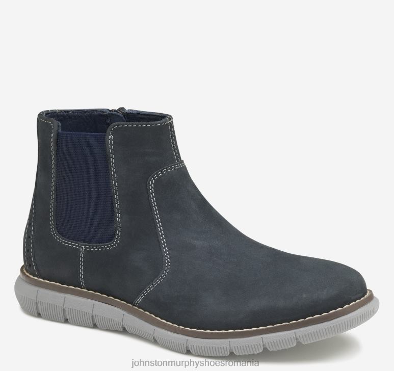 nubuc uleiat bleumarin 6FF4F1327 băiat Johnston  Murphy copil mare Holden Chelsea Boot pantofi