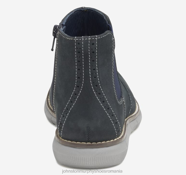 nubuc uleiat bleumarin 6FF4F1327 băiat Johnston  Murphy copil mare Holden Chelsea Boot pantofi