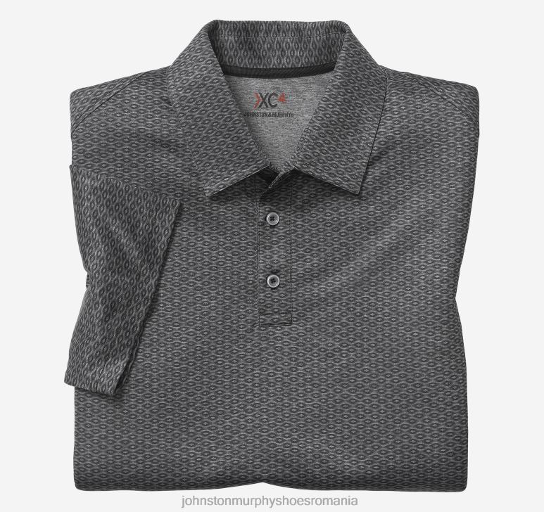 oval negru legat 6FF4F522 bărbați Johnston  Murphy polo de performanță cu imprimare xc4 îmbrăcăminte