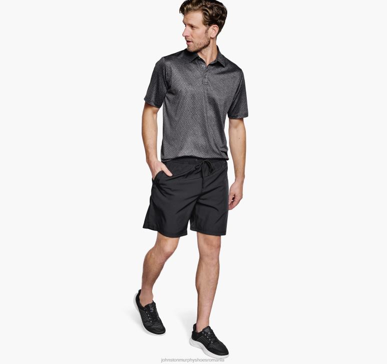 oval negru legat 6FF4F522 bărbați Johnston  Murphy polo de performanță cu imprimare xc4 îmbrăcăminte