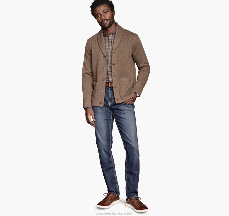 ovaz 6FF4F877 unisex Johnston  Murphy cardigan cu guler șal îmbrăcăminte
