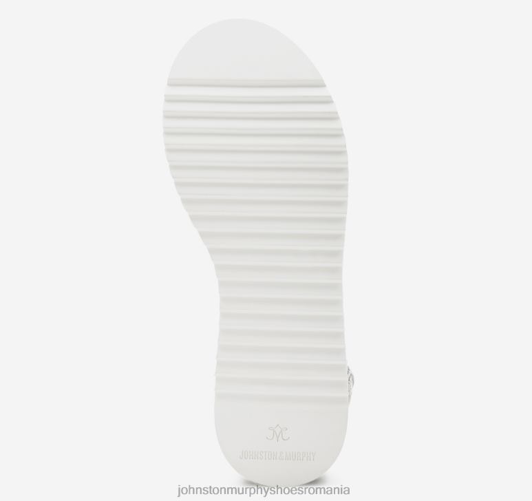 piele artificială metalică argintie/aurie 6FF4F1213 femei Johnston  Murphy sandală țesută grație pantofi