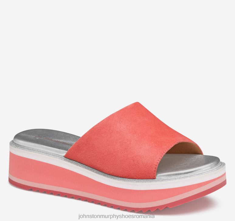 piele de căprioară pepene galben 6FF4F1238 femei Johnston  Murphy grație slide pantofi