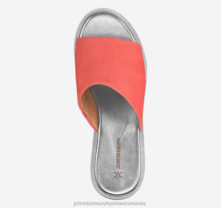 piele de căprioară pepene galben 6FF4F1238 femei Johnston  Murphy grație slide pantofi