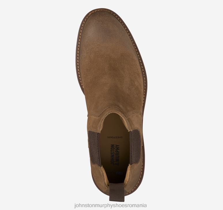 piele de căprioară uleiată bronz 6FF4F285 bărbați Johnston  Murphy cizmă barrett chelsea pantofi
