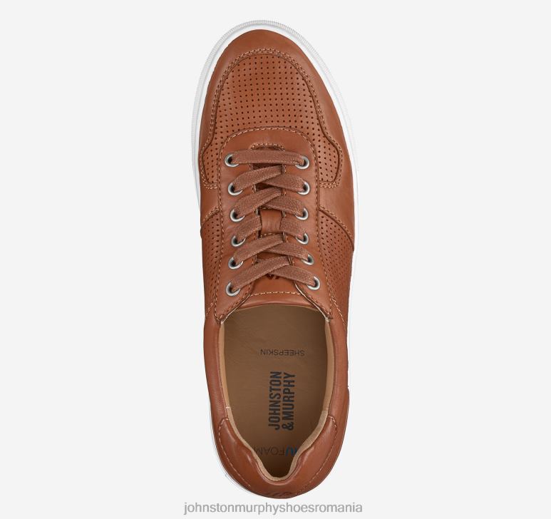 piele de oaie spalata bronzata 6FF4F72 bărbați Johnston  Murphy bănci u-gât pantofi