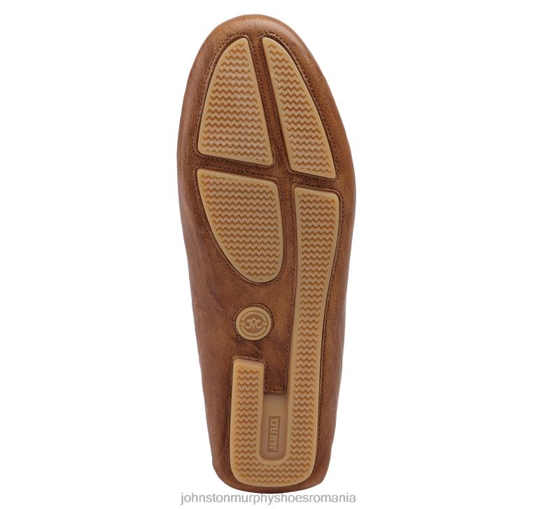 piele de oaie spalata italiana bronzata 6FF4F1218 femei Johnston  Murphy maggie penny pantofi