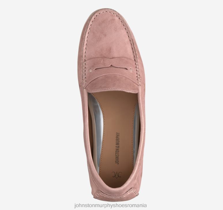 piele de oaie spălată cu trandafiri praf 6FF4F1273 femei Johnston  Murphy maggie penny pantofi