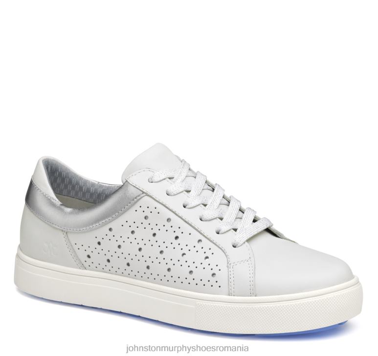 piele de vițel albă 6FF4F1234 femei Johnston  Murphy madison perfed hibrid pantofi