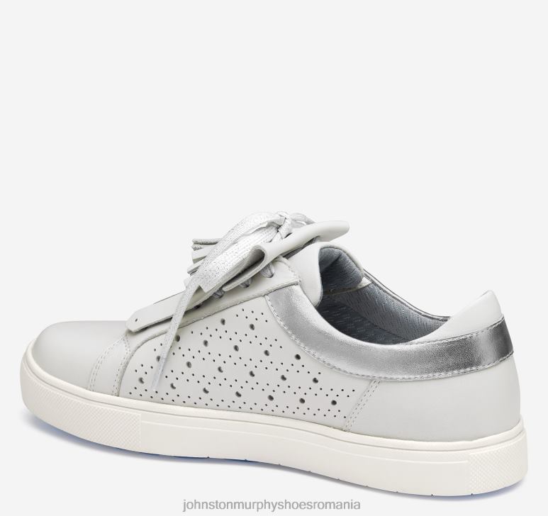 piele de vițel albă 6FF4F1234 femei Johnston  Murphy madison perfed hibrid pantofi